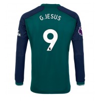 Arsenal Gabriel Jesus #9 Tretí futbalový dres 2023-24 Dlhy Rukáv